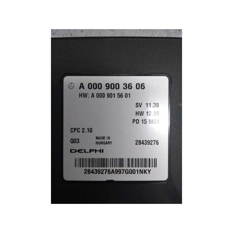 Recambio de centralita parktronic para mercedes clase cla (w117) shooting brake cla 220 d (117.903) referencia OEM IAM A00090036