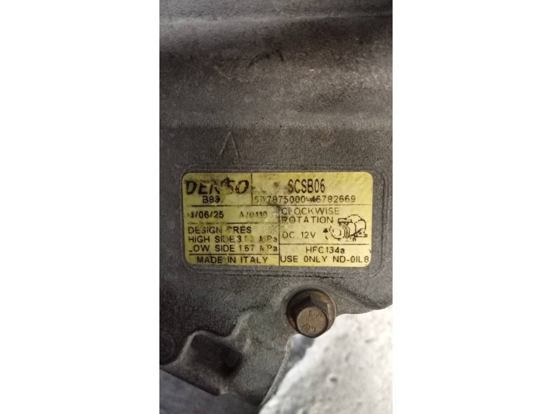 Recambio de compresor aire acondicionado para fiat punto berlina (188) 1.2 8v active referencia OEM IAM 5A7875000  
