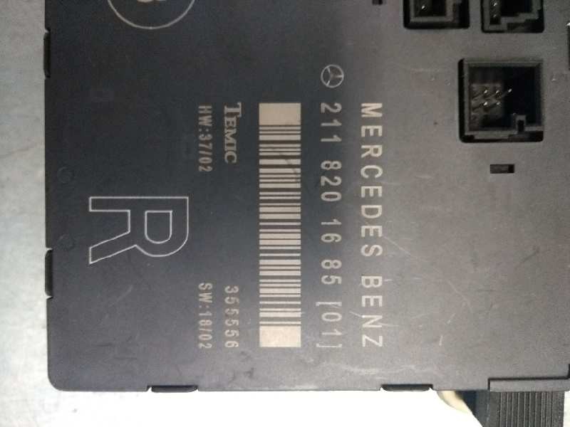 Recambio de centralita cierre para mercedes clase e (w211) berlina e 270 cdi (211.016) referencia OEM IAM 2118201685 DEL DCHA 35