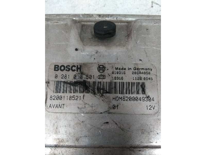 Recambio de centralita motor uce para renault clio ii fase i (b/cbo) 1.9 dti diesel referencia OEM IAM 0281010501 8200118521 HOM