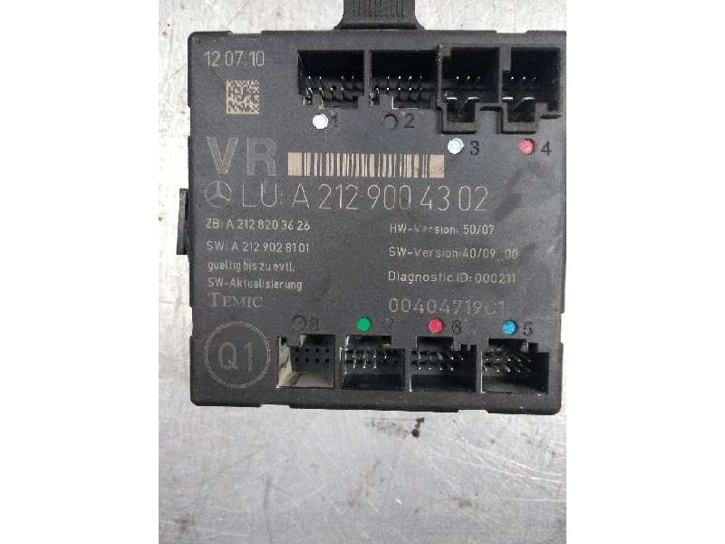 Recambio de centralita cierre para mercedes clase c (w204) berlina c 200 cdi blueefficiency (204.001) referencia OEM IAM A212900