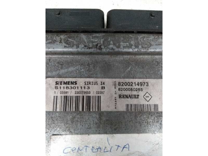 Recambio de centralita motor uce para renault clio ii fase ii (b/cb0) 1.4 16v referencia OEM IAM S118301113B 8200214973 82000802 Recambio de centralita motor uce para renault clio ii fase ii (b/cb0) 1.4 16v referencia OEM IAM S118301113B 8200214973 82000802