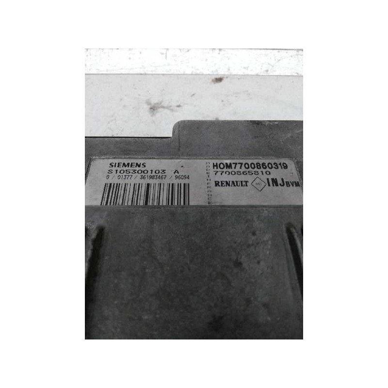 Recambio de centralita motor uce para renault megane i coach/coupe (da0) 1.6 referencia OEM IAM S105300103A HOM7700860319 770086