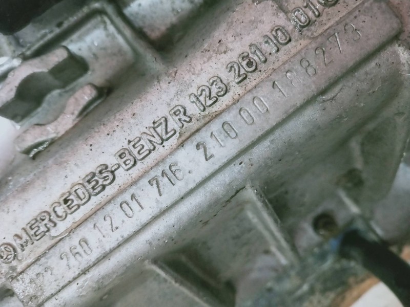 Recambio de caja cambios para mercedes clase e (w123) berlina+coupe d 240 referencia OEM IAM 1232601201 716210 00188273 4V