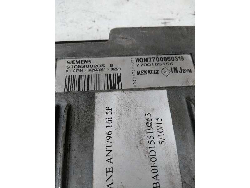 Recambio de centralita motor uce para renault megane i berlina hatchback (ba0) 1.6 referencia OEM IAM S105300203B HOM7700860319 