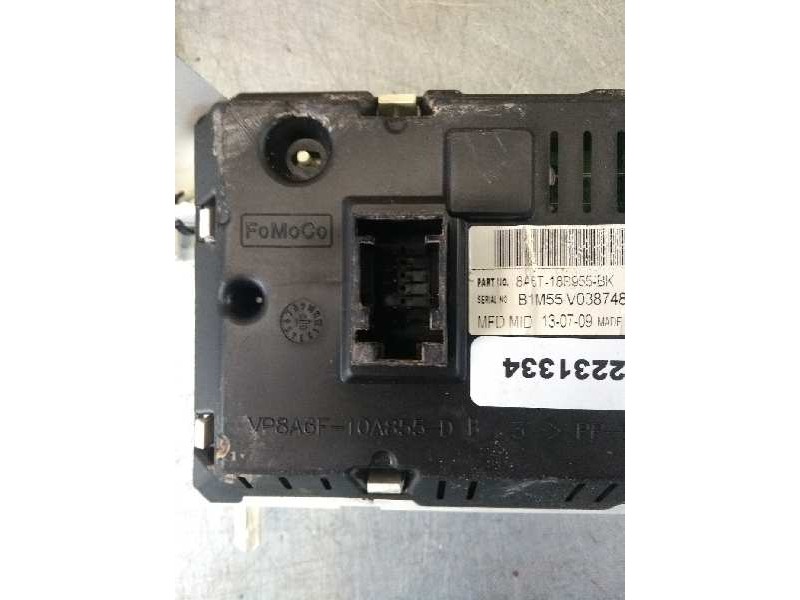Recambio de pantalla multifuncion para ford fiesta (cb1) ambiente referencia OEM IAM 8A6T18B955BK B1M55V038748 