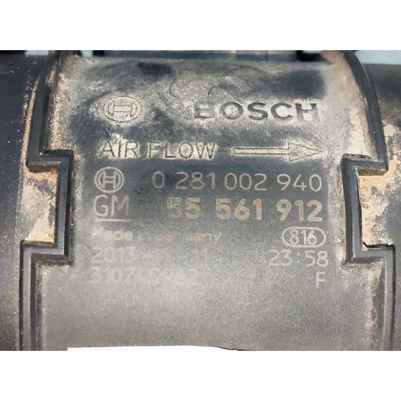 Recambio de caudalimetro para opel corsa e 1.3 16v cdti referencia OEM IAM 0281002940 55561912 BOSCH