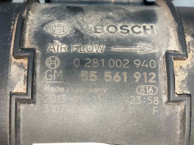 Recambio de caudalimetro para opel corsa e 1.3 16v cdti referencia OEM IAM 0281002940 55561912 BOSCH