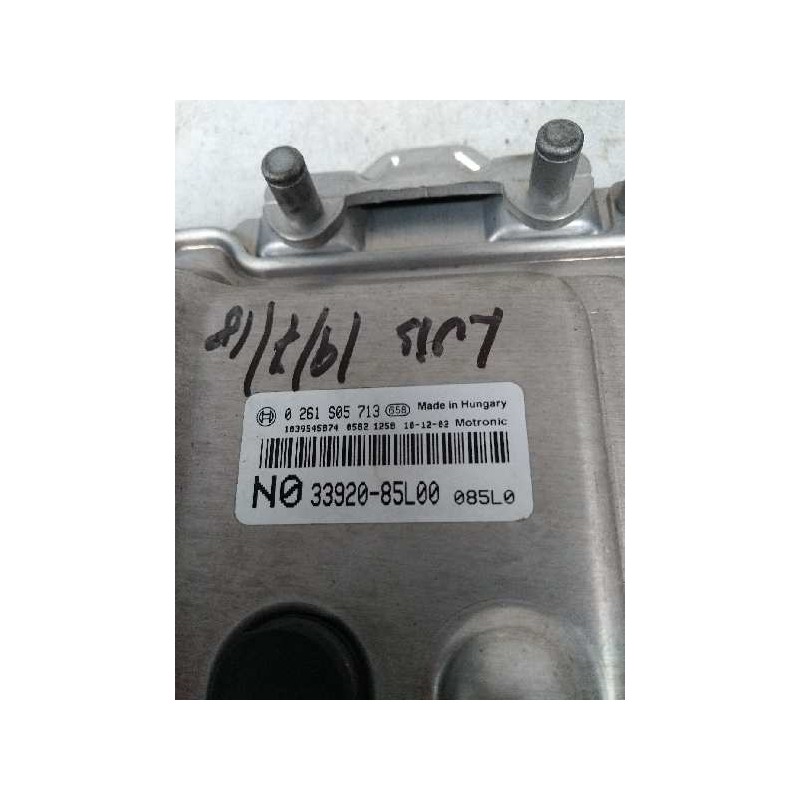 Recambio de centralita motor uce para opel agila b 1.2 cat (k12b / luy) referencia OEM IAM 0261S05713 3392085L00 N0