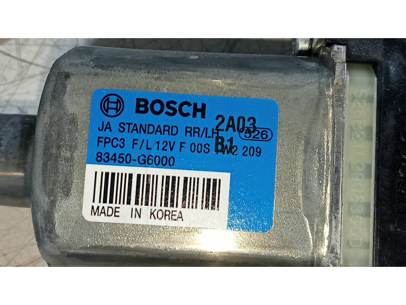 Recambio de elevalunas trasero izquierdo para kia picanto (ja) concept referencia OEM IAM 83450G6000  