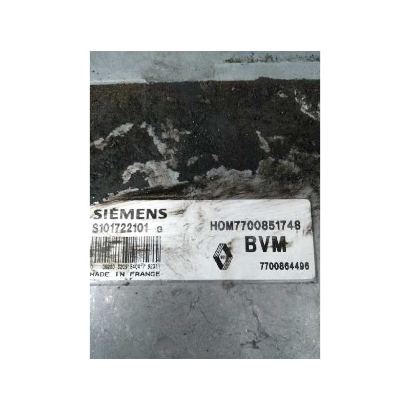 Recambio de centralita motor uce para renault safrane (b54) 3.0 v6 referencia OEM IAM S101722101G HOM7700851748 7700864496