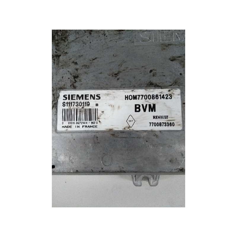 Recambio de centralita motor uce para renault clio i fase i+ii (b/c57) referencia OEM IAM S111730119B HOM7700861423 7700873360 Recambio de centralita motor uce para renault clio i fase i+ii (b/c57) referencia OEM IAM S111730119B HOM7700861423 7700873360
