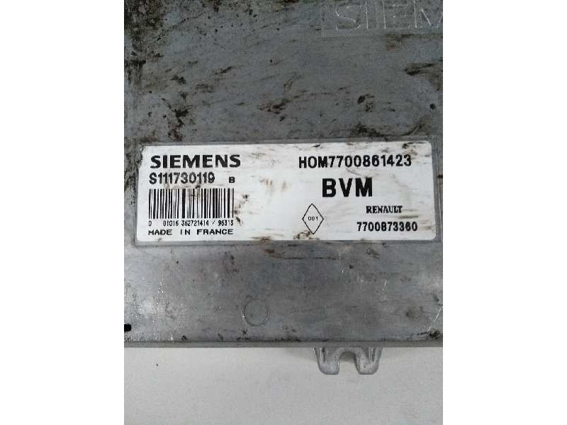 Recambio de centralita motor uce para renault clio i fase i+ii (b/c57) referencia OEM IAM S111730119B HOM7700861423 7700873360 Recambio de centralita motor uce para renault clio i fase i+ii (b/c57) referencia OEM IAM S111730119B HOM7700861423 7700873360