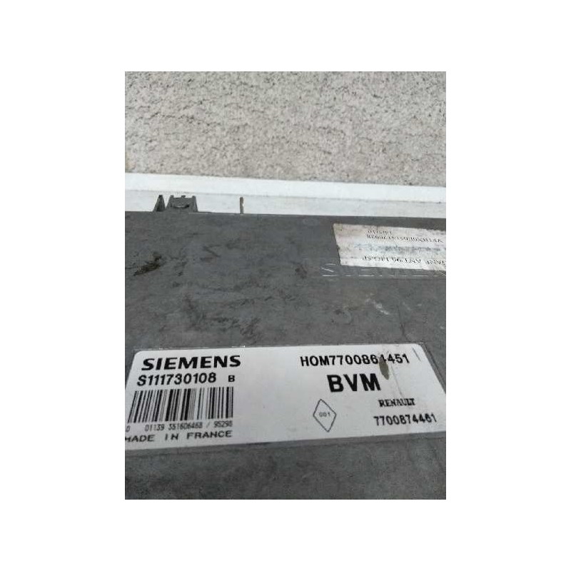 Recambio de centralita motor uce para renault megane i berlina hatchback (ba0) 1.4 referencia OEM IAM S111730108B HOM7700864451  Recambio de centralita motor uce para renault megane i berlina hatchback (ba0) 1.4 referencia OEM IAM S111730108B HOM7700864451