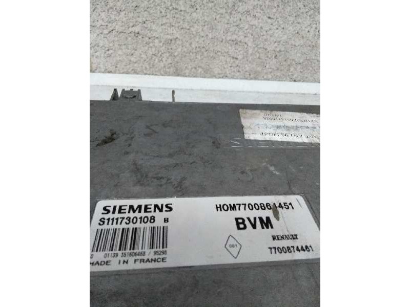Recambio de centralita motor uce para renault megane i berlina hatchback (ba0) 1.4 referencia OEM IAM S111730108B HOM7700864451  Recambio de centralita motor uce para renault megane i berlina hatchback (ba0) 1.4 referencia OEM IAM S111730108B HOM7700864451