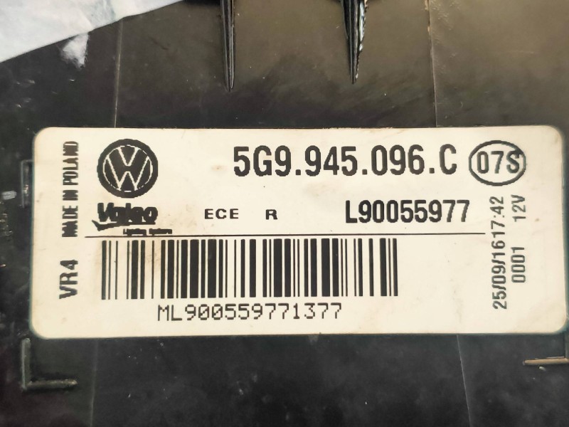 Recambio de piloto trasero derecho para volkswagen golf vii variant (bv5) advance bmt referencia OEM IAM 5G9945096C L90055977 