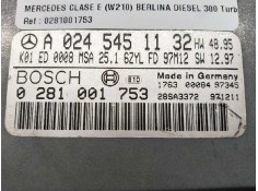 Recambio de centralita motor uce para mercedes clase e (w210) berlina diesel 300 turbodiesel (210.025) referencia OEM IAM 028100 2