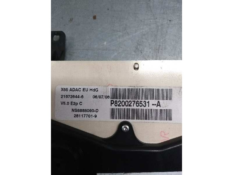 Recambio de cuadro instrumentos para renault clio ii fase ii (b/cb0) 1.2 16v referencia OEM IAM P8200276531A NS8888090D 