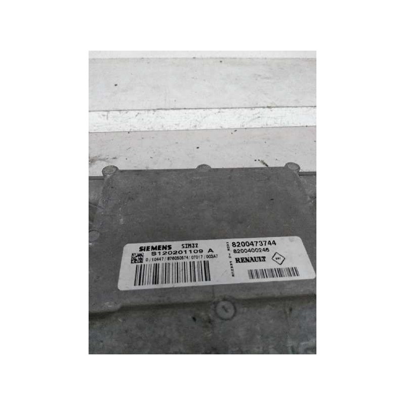 Recambio de centralita motor uce para renault clio iii 1.2 16v e85 cat (etanol) referencia OEM IAM S120201109A 8200473744 820040