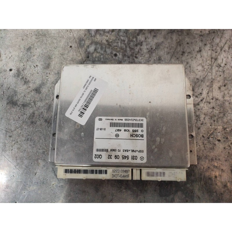 Recambio de centralita abs para mercedes clase cl (w215) coupe 600 (215.378) referencia OEM IAM 0265109497 0315450932 