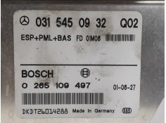 Recambio de centralita abs para mercedes clase cl (w215) coupe 600 (215.378) referencia OEM IAM 0265109497 0315450932  2