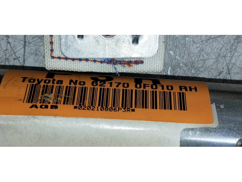 Recambio de airbag cortina delantero derecho para toyota corolla verso (r1) 2,2 d-4d sport referencia OEM IAM 621700F010  