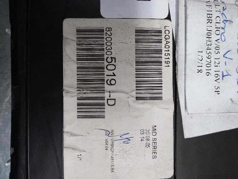 Recambio de cuadro instrumentos para renault clio iii business referencia OEM IAM 8200305019D LCGA015191 