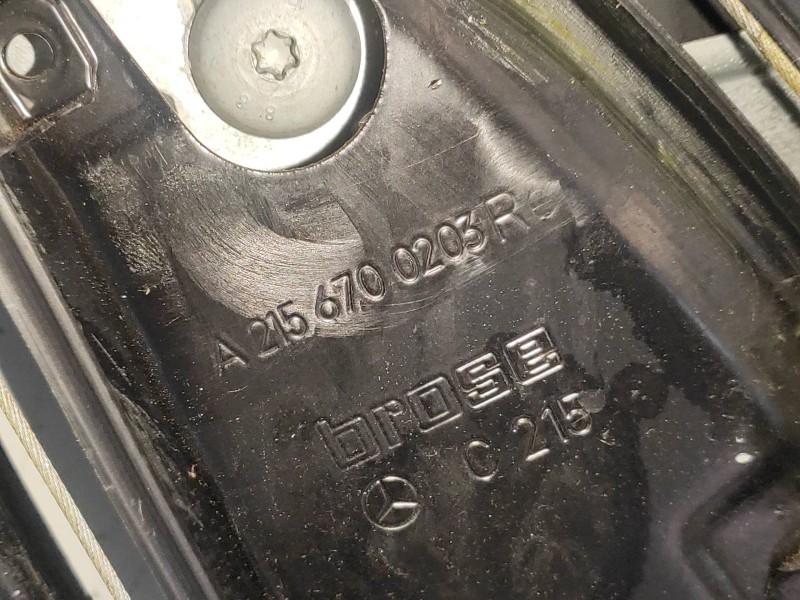 Recambio de elevalunas trasero derecho para mercedes clase cl (w215) coupe 600 (215.378) referencia OEM IAM A2156700203  