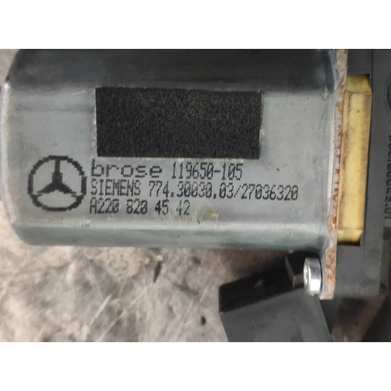 Recambio de elevalunas delantero izquierdo para mercedes clase cl (w215) coupe 600 (215.378) referencia OEM IAM A2208204542 1196