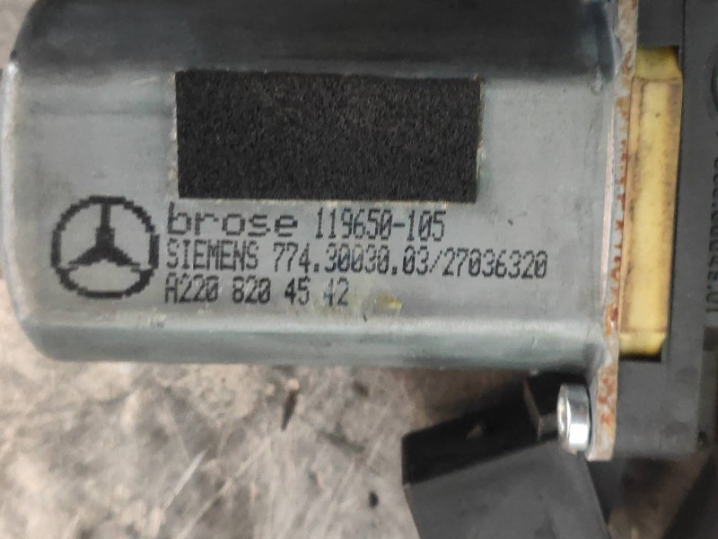 Recambio de elevalunas delantero izquierdo para mercedes clase cl (w215) coupe 600 (215.378) referencia OEM IAM A2208204542 1196