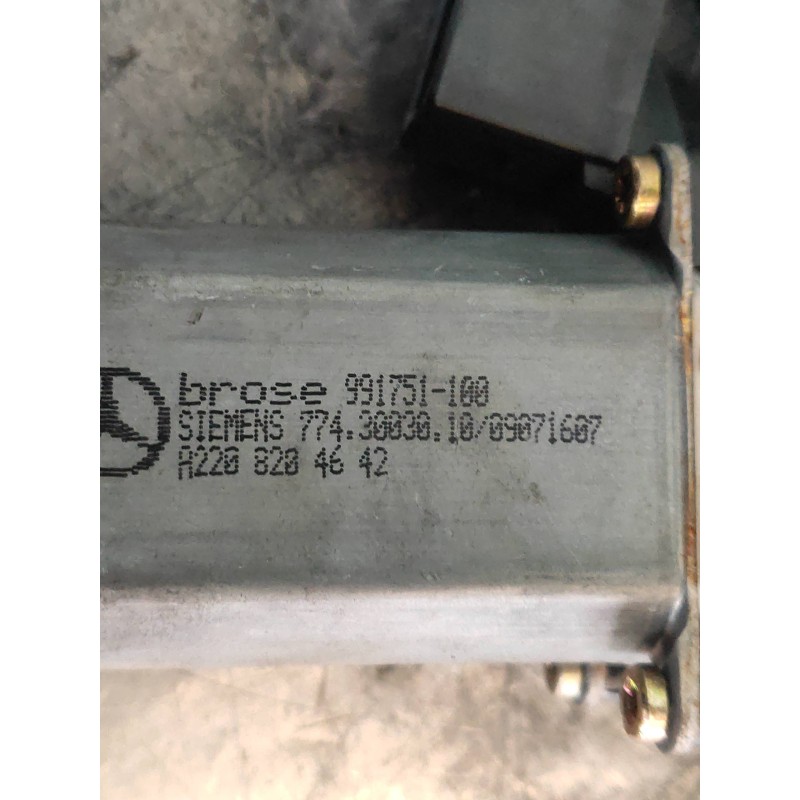 Recambio de elevalunas delantero derecho para mercedes clase cl (w215) coupe 600 (215.378) referencia OEM IAM A2208204642 991751