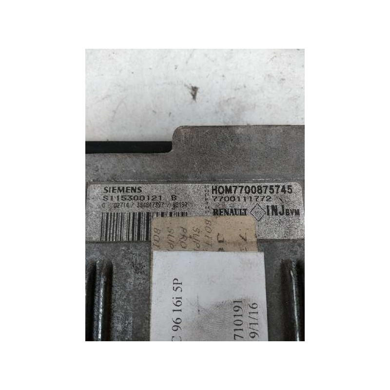 Recambio de centralita motor uce para renault megane i scenic (ja0) 1.6 referencia OEM IAM S115300121B HOM7700875745 7700111772
