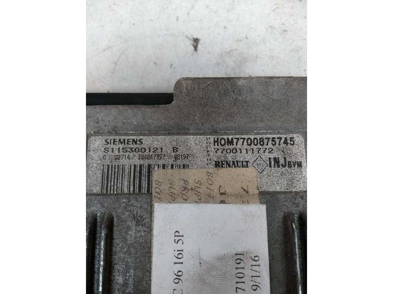Recambio de centralita motor uce para renault megane i scenic (ja0) 1.6 referencia OEM IAM S115300121B HOM7700875745 7700111772
