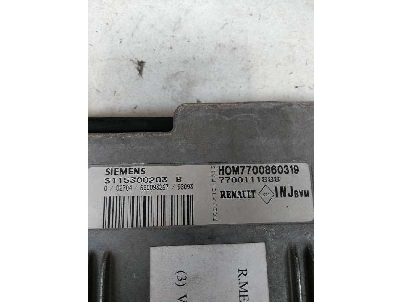Recambio de centralita motor uce para renault megane i coach/coupe (da0) 1.6 referencia OEM IAM S115300203B HOM7700860319 770011
