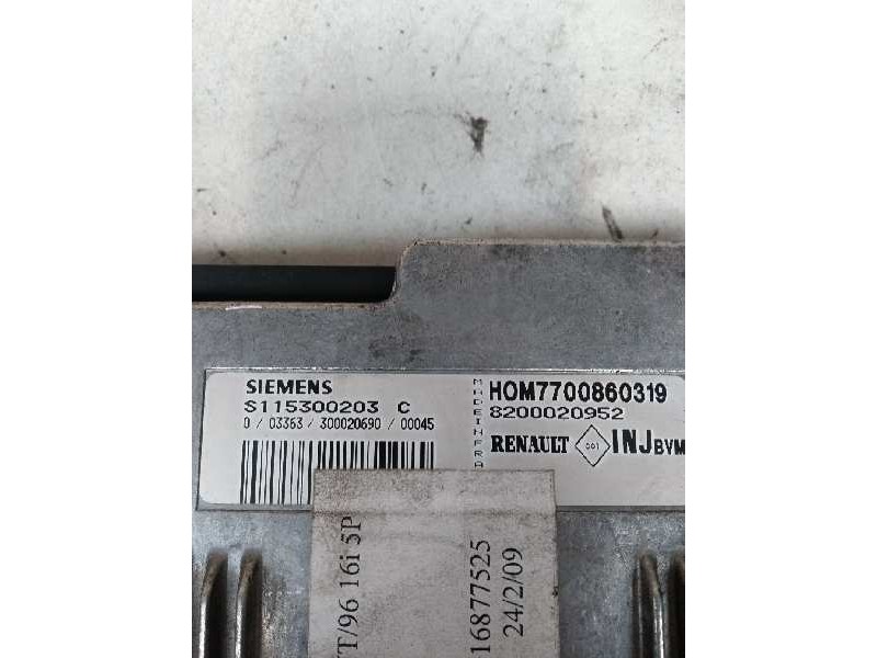Recambio de centralita motor uce para renault megane i berlina hatchback (ba0) 1.6 referencia OEM IAM S115300203C HOM7700860319 