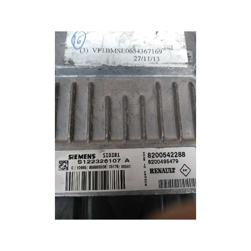 Recambio de centralita motor uce para renault megane ii berlina 5p 1.5 dci diesel referencia OEM IAM S122326107A 8200542288 8200
