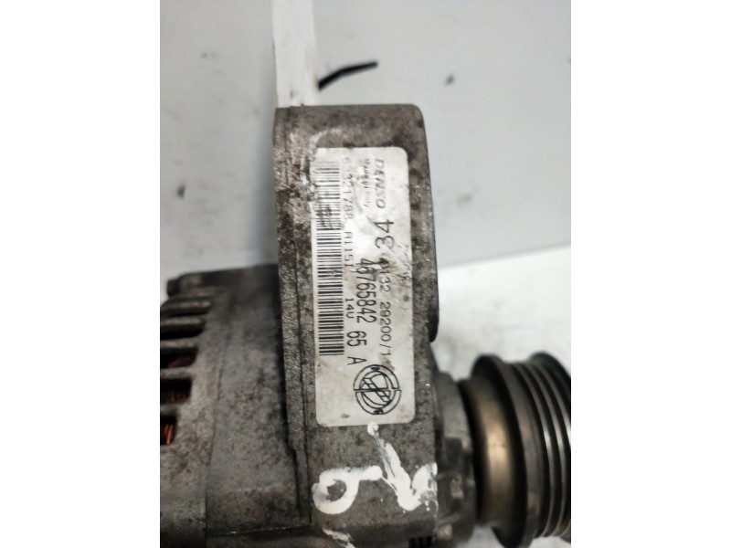 Recambio de alternador para fiat bravo (182) 16v 80 sx referencia OEM IAM 46765842 DENSO  Recambio de alternador para fiat bravo (182) 16v 80 sx referencia OEM IAM 46765842 DENSO