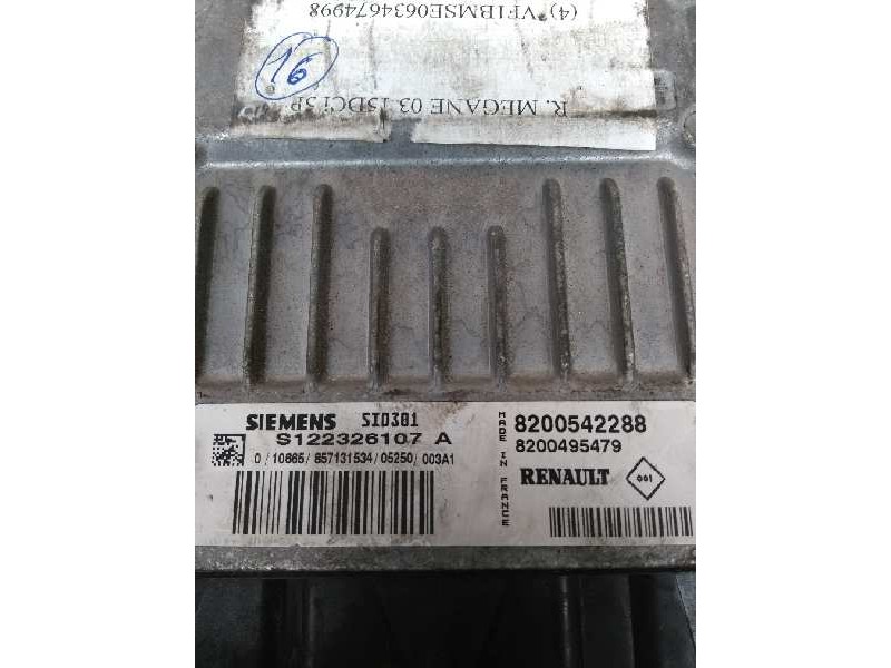 Recambio de centralita motor uce para renault megane ii classic berlina 1.5 dci diesel referencia OEM IAM S122326107A 8200542288
