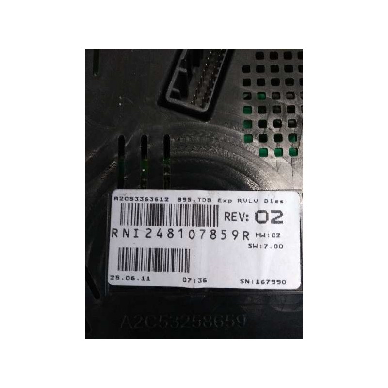Recambio de cuadro instrumentos para renault megane iii coupe 1.5 dci diesel fap referencia OEM IAM 248107859R  