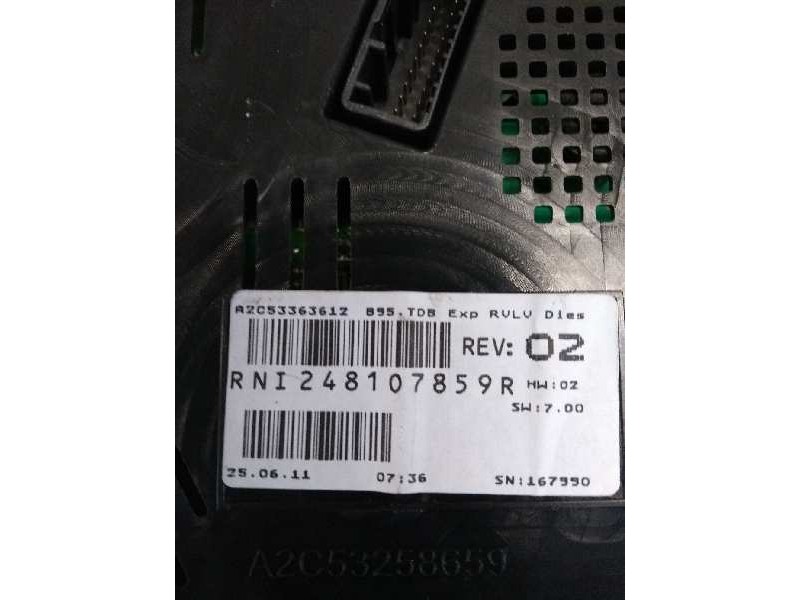 Recambio de cuadro instrumentos para renault megane iii coupe 1.5 dci diesel fap referencia OEM IAM 248107859R  
