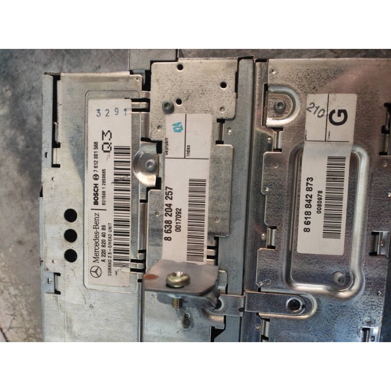 Recambio de sistema navegacion gps para mercedes clase cl (w215) coupe 600 (215.378) referencia OEM IAM A2208204089 7612001568 8