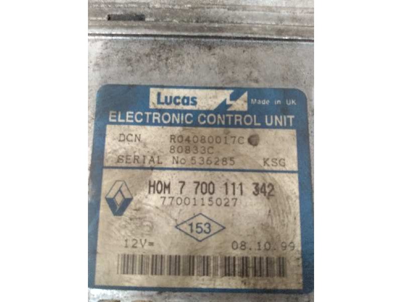Recambio de centralita motor uce para renault megane i scenic (ja0) referencia OEM IAM R04080017C HOM7700111342 7700115027 80833