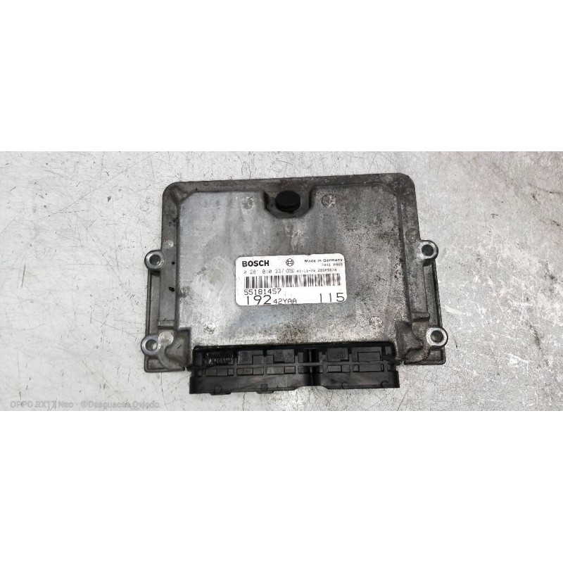 Recambio de centralita motor uce para fiat stilo (192) 1.9 jtd / 1.9 jtd 115 active referencia OEM IAM 0281010337 55181457 