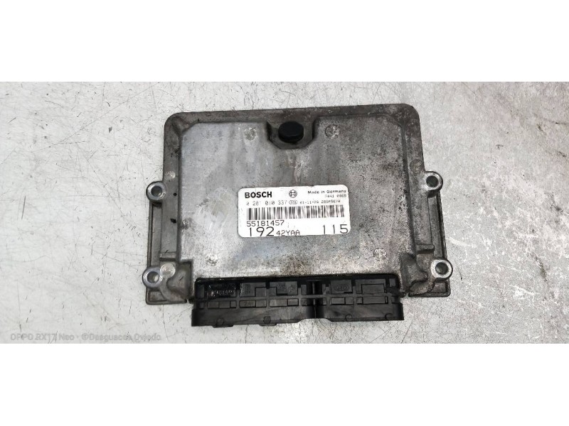 Recambio de centralita motor uce para fiat stilo (192) 1.9 jtd / 1.9 jtd 115 active referencia OEM IAM 0281010337 55181457 