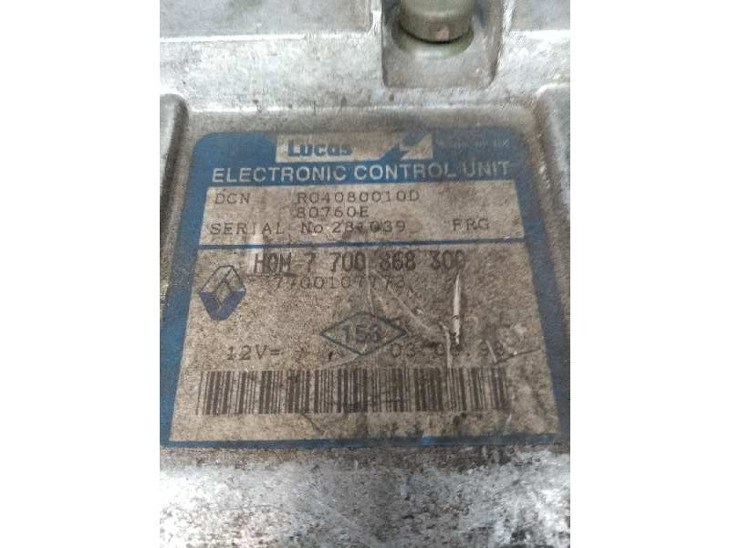 Recambio de centralita motor uce para renault kangoo (f/kc0) 1.9 diesel referencia OEM IAM R04080010D HOM7700868300 7700107773 8 Recambio de centralita motor uce para renault kangoo (f/kc0) 1.9 diesel referencia OEM IAM R04080010D HOM7700868300 7700107773 8