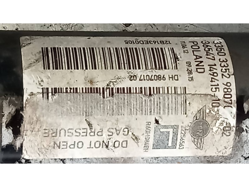 Recambio de amortiguador trasero izquierdo para mini countryman (r60) one d referencia OEM IAM 9807017 22256563 