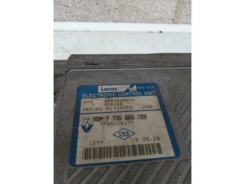 Recambio de centralita motor uce para renault megane i scenic (ja0) referencia OEM IAM R04080005G HOM7700868189 7700108175 80616