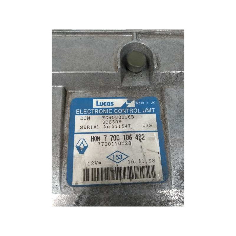 Recambio de centralita motor uce para renault trafic (desde 5.89) referencia OEM IAM R04080016B HOM7700106482 7700110128 80830B