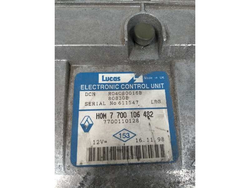 Recambio de centralita motor uce para renault trafic (desde 5.89) referencia OEM IAM R04080016B HOM7700106482 7700110128 80830B