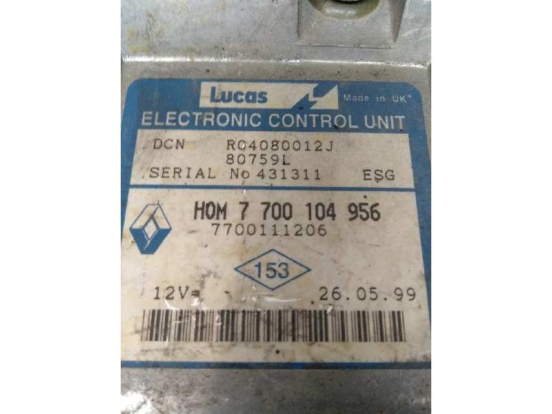 Recambio de centralita motor uce para renault kangoo (f/kc0) referencia OEM IAM R04080012J HOM7700104956 7700111206 80759L